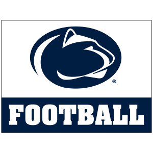 removable sticker with Penn State Athletic Logo above Football